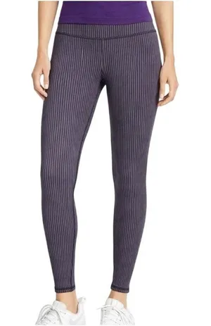Fabletics Athleisure Womens Size M Legging Purple Gray Mid Rise Full Compression thumbnail 1