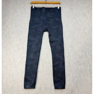 Spanx Look At Me‎ Now Seamless Camo Leggings Black 1X/TG High Waisted Athleisure thumbnail 3