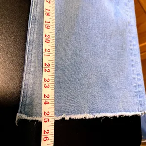 Mica Denim Wide Leg Crop Jeans Size‎ 32 Fits 12-14 Inseam 25" Stretch Pockets thumbnail 7