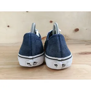 Vans Authentic Off The Wall Navy Blue Embossed Skate Shoes Men's 8.5 Women's 10 thumbnail 5