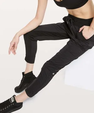 Lululemon Street To Studio Pant II Unlined 28 Black 14 Gym Pilates Yoga Tennis thumbnail 1