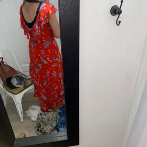 WAYF Chelsea tiered red ruffle maxi dress thumbnail 9