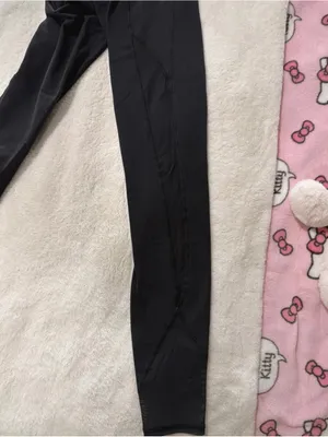 Black Lululemon Leggings with Mesh Detail thumbnail 3