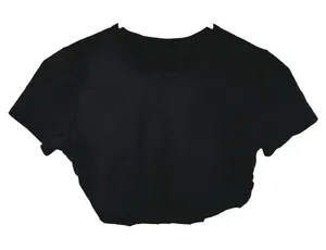Lululemon Swiftly Tech Short Sleeve Crew Crop Seamless Silverescent Black 6 thumbnail 1