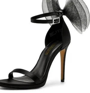 Dream Paris Women's Bow Ankle Strap Pump Heeled Sandals Sz. 6.5 thumbnail 4