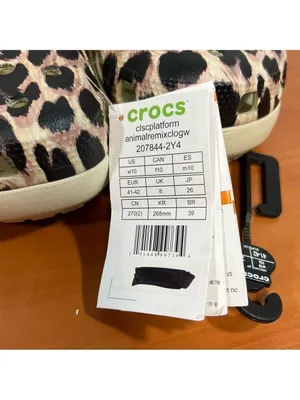 Crocs NEW Women's Platform Animal Print Remix Clogs Size 10 #B1318 thumbnail 5