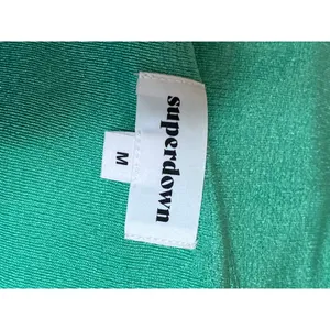 Superdown Women's Green Long Sleeve Plunge Ring Tie Mini Bodycon Dress Size M thumbnail 5