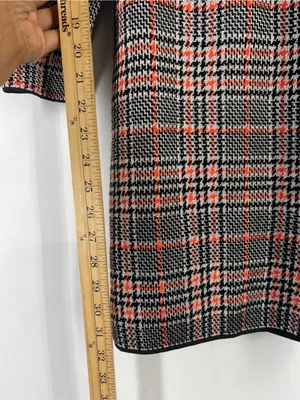 Zara Plaid Puff Sleeve Square Neck Mini Dress Size S thumbnail 9