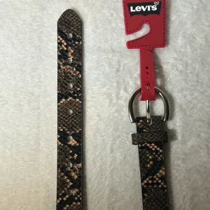 Levi’s Vintage Leopard Print Snakeskin PU Leather Buckle Belt thumbnail 3