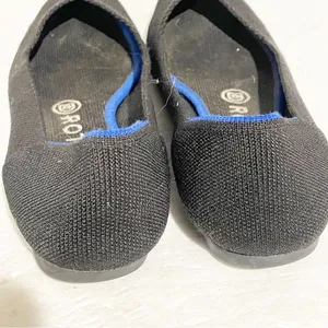 ROTHY’S Size 7.5 ‘THE POINT’ WOMEN’S SOLID BLACK BALLET FLATS POINTED TOE‎ thumbnail 5