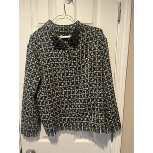 Pre-Owned, Zara Black/White Tweed Sweaer/Jacket, l/sleeve, Size S, $17, B51 thumbnail 3