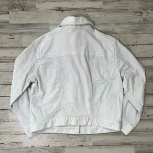 2000s Y2k American Eagle White Corduroy Button Jacket Womens‎ Size M thumbnail 5