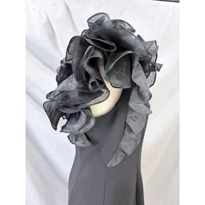 NWT Aidan Mattox Black One Shoulder Ruffle Cocktail Dress Sz‎ 10 thumbnail 3