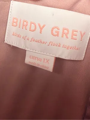 New birdy grey Grace Dress in Chiffon Dark Mauve size curve 1X thumbnail 7