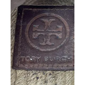 Tory Burch Weston Womens Canvas Logo Round Toe Slip On Espadrilles Flats Shoes 7 thumbnail 6