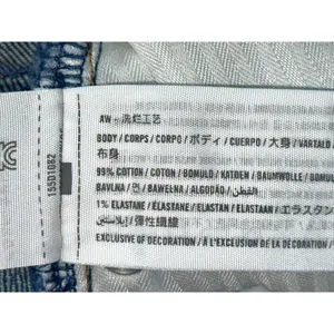 Abercrombie & Fitch Curve Love 90s Straight Ultra High Rise Blue Jeans Size 26 2 thumbnail 4