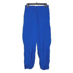 VS PINK Blue Parachute Cargo Pants Womens S Swishy Windbreaker Jogger Utility thumbnail 6