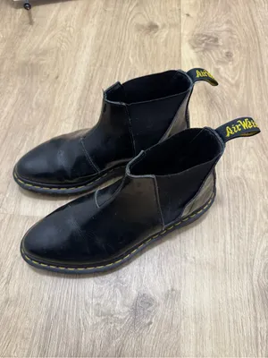 Doc Martens Bianca Boots Ankle Bootie US 7 Patent Leather Biker Grunge Utility thumbnail 14