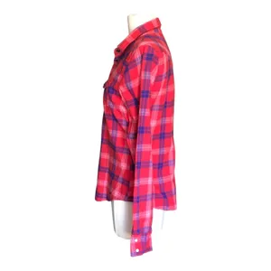 American Eagle Outfitters Plaid Button Up Shirt Red Blue Long Sleeve Small thumbnail 5