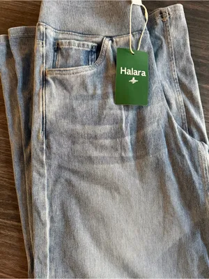 Halara Women’s Light Blue Jeans High Rise wide leg thumbnail 2