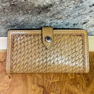 Western Tan and Black Woven Wallet thumbnail 2