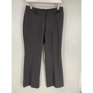 Worthington Womens Dress Pants Gray Pinstripe Curvy Fit Petite 4P thumbnail 2