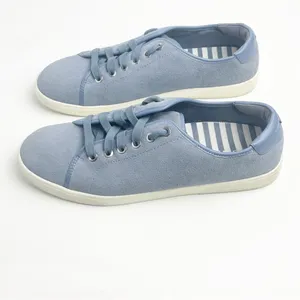 VIONIC Brinley Dusty Blue Suede Orthotic Lace Up Low Top Sneakers 9 Comfy Casual thumbnail 5