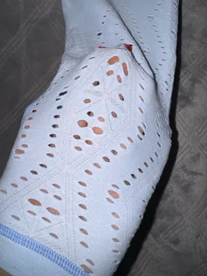 PINK Victoria Secret seamless leggings and top set perforated, light blue thumbnail 8