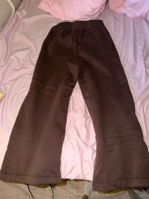 Move Theology Brown Wide Leg Sweatpants thumbnail 4