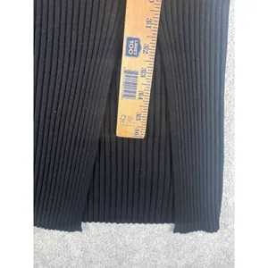Abercrombie & Fitch Ribbed Midi Dress Ivory V-Neck Tank Sweater‎ Slit Size S thumbnail 10
