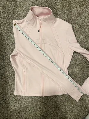 Lululemon Define Cropped Zip Up Jacket in Pink Size 8 thumbnail 6