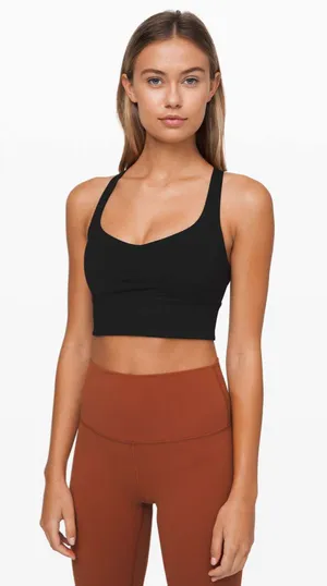 Lululemon Free to Be Bra Wild Long Line Black thumbnail 1