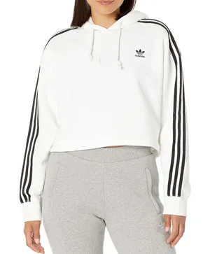 adidas Originals womens Adicolor Classics Cropped Hoodie Hooded Sweatshirt C15‎ thumbnail 1