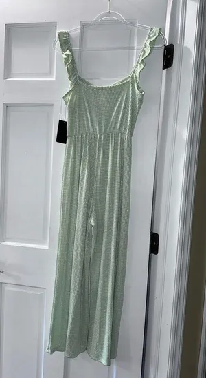 Caution to the Wind Green jumpsuit thumbnail 8