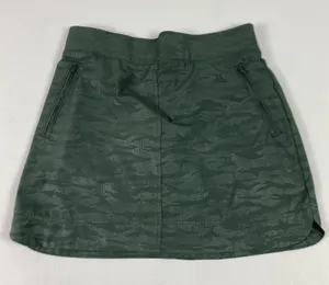 Orvis Skort Womens Small Green Camo Hiking‎ Walking Built In Shorts Zip Pockets thumbnail 1