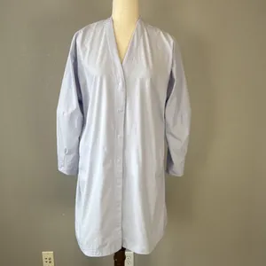 Lululemon Womens WovenAir‎ Snap Button Front Dress Size 4 Heathered Pastel Blue thumbnail 3