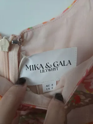 Mika & Gala Floral Puff Sleeve Mini Dress thumbnail 3