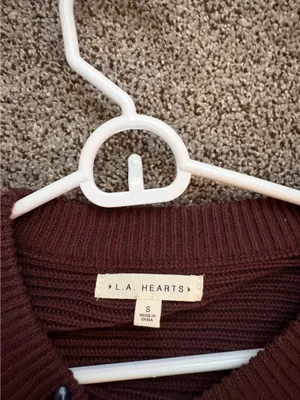 Brown PacSun Sweater Cropped LA Hearts thumbnail 3