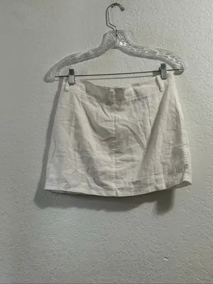 New Milio Milano LINEN MINI WRAP SKIRT W/POCKETS S thumbnail 4