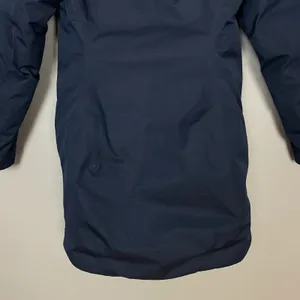 The North Face Parka Jacket Coat Women Navy Blue Hood Insulated NO‎ FUR TRIM Sml thumbnail 6