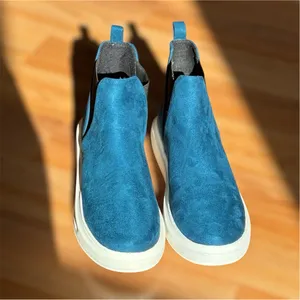 Shoe Republic LA Teal Suede Slip on Shoes Size 8.5 thumbnail 2