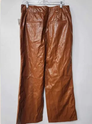 Free People Star-Crossed Lovers Vegan Straight-Leg Pants Size 14.B20 thumbnail 8