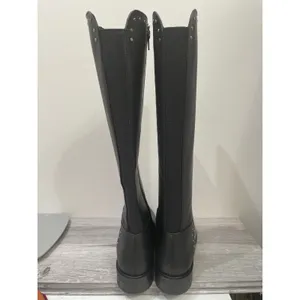 Steven‎ NC-Zoe Black Leather Studded Tall Riding Boots Womens 8.5 M NIB thumbnail 4