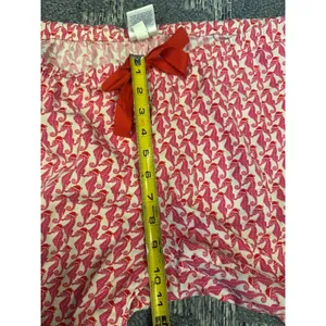 Vineyard Vines Pajama Pants Womens Medium Pink Red Seahorse Santa Print Lounge thumbnail 4