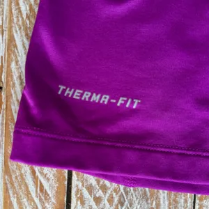 💜Nike Pro Combat Dri-FIT Quarter-Zip Pullover ~M💜 purple magenta workout gym thumbnail 2