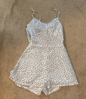 SheIn Polka Dot Romper thumbnail 1