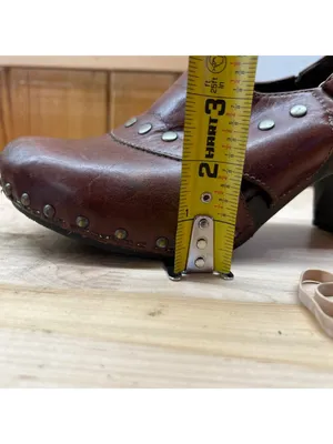 Dansko Ryder Brown Leather Studded Heeled Clogs Size 39 EU 8.5-9 US Cottagecore thumbnail 10