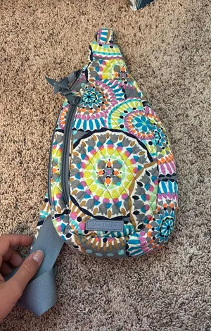 Vera Bradley colorful kaleidoscope print crossbody thumbnail 1