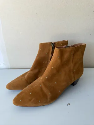 MADEWELL The Bea Boot in Embroidered Suede thumbnail 3