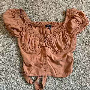 Kendall & Kylie Pacsun Burnt Orange Corset Top Size Small thumbnail 2
